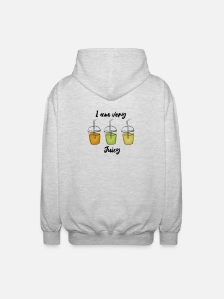 Juicy and Juicy - Unisex Hooded Jacket - light heather grey