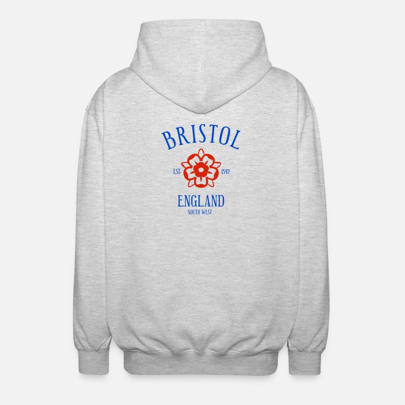 BRISTOL Angleterre - Veste à capuche unisexe - gris clair chiné