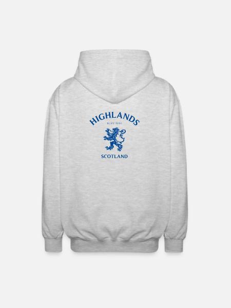 HIGHLANDS Schottland Scotland - Unisex Hooded Jacket - light heather grey