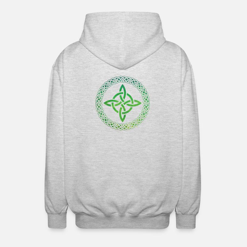 Celtic Knot - Unisex Kapuzenjacke - Hellgrau meliert