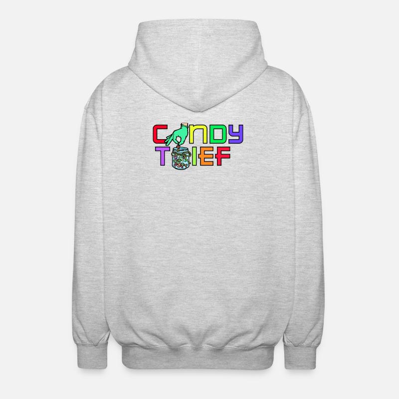 Sweet Candy Candy Dessert Statement - Unisex Hooded Jacket - light heather grey