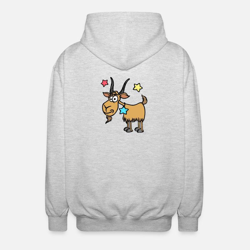Steinbock Astrologie Gestirne Sterndeutung Himmel - Unisex Kapuzenjacke - Hellgrau meliert