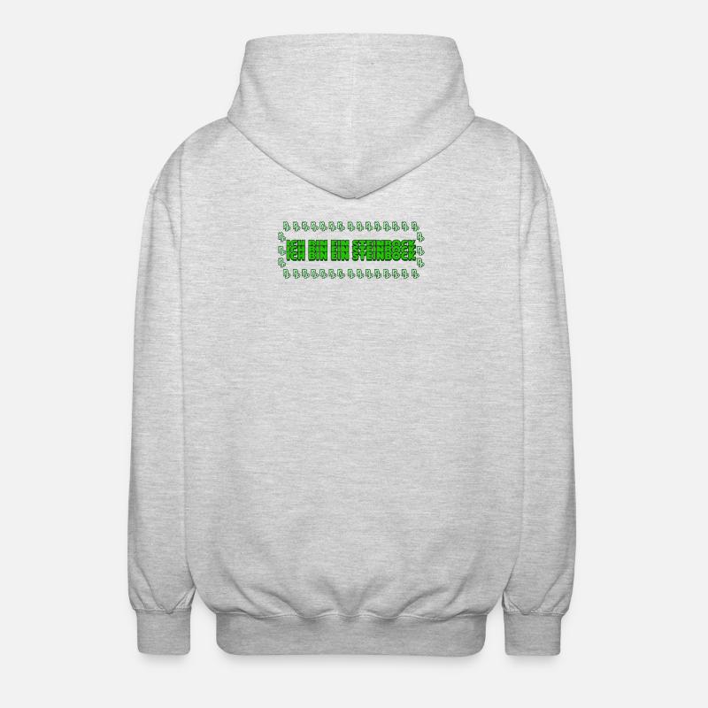Steinbock Statement Horoskop Tierkreis Astrologie - Unisex Kapuzenjacke - Hellgrau meliert