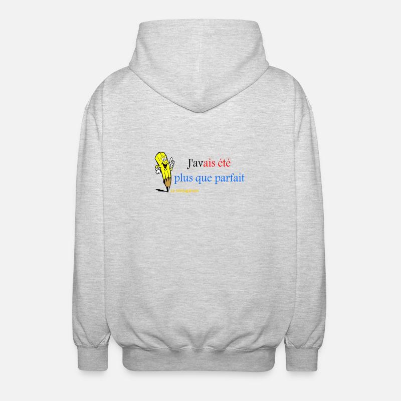 plus que parfait - Veste à capuche unisexe - gris clair chiné