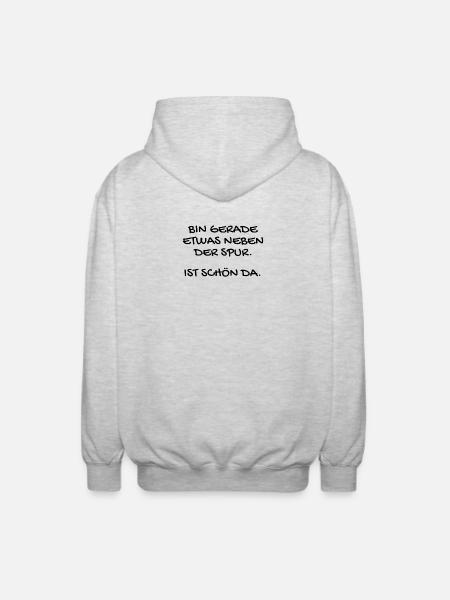 Lustiger Spruch - Unisex Kapuzenjacke - Hellgrau meliert