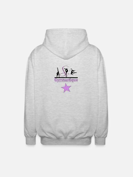 Gymnastique - Veste à capuche unisexe - gris clair chiné