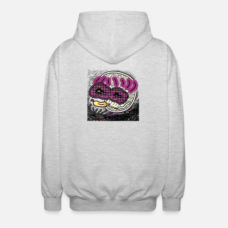 Comic-Mann - Unisex Kapuzenjacke - Hellgrau meliert