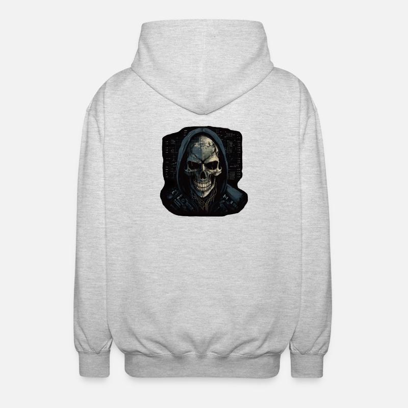 Hacker - Veste à capuche unisexe - gris clair chiné