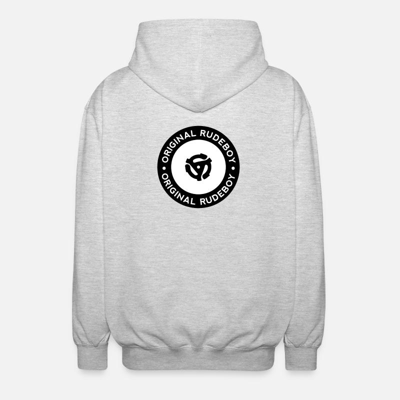 Disco originale in vinile Rudeboy - Black & White Mod - Felpa unisex con cappuccio - grigio chiaro melange
