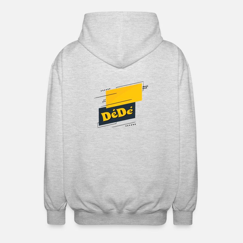 Dédé - Veste à capuche unisexe - gris clair chiné