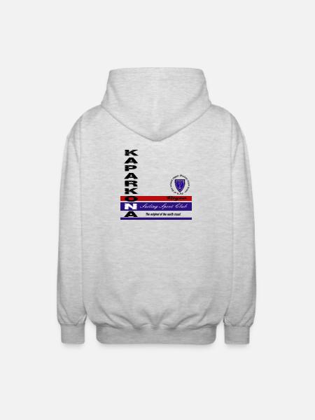 Rügen Segel Klub Emblem - Unisex Kapuzenjacke - Hellgrau meliert