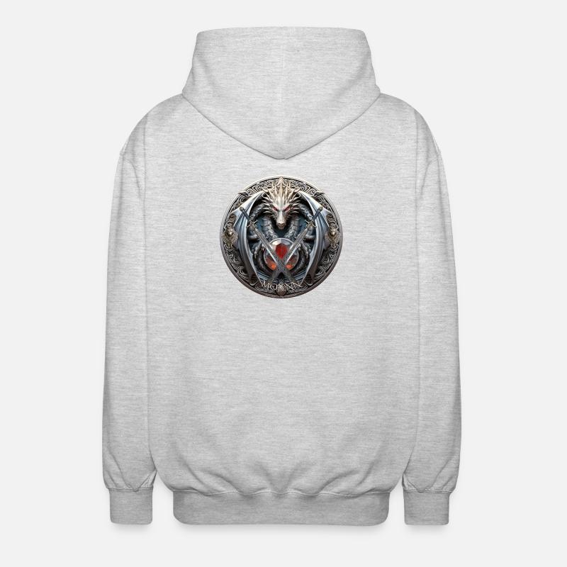 Logo Celtic Mojenn - Unisex Hooded Jacket - light heather grey
