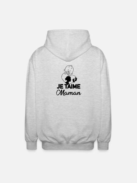 Motif Astral Éclatant pour Vêtements Unisexes - Veste à capuche unisexe - gris clair chiné