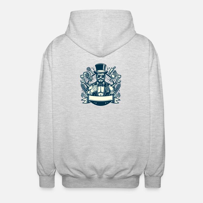 JGA - Junggesellenabschied 2 - Unisex Kapuzenjacke - Hellgrau meliert