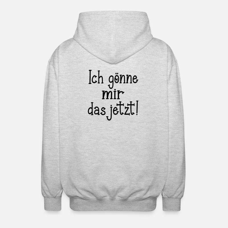 WOHLWOLLEN ACHTSAMKEIT - Unisex Kapuzenjacke - Hellgrau meliert