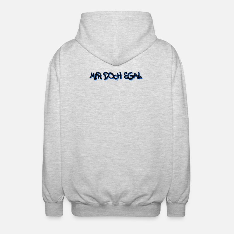 Je m’en fous Statement Attitude Chill - Veste à capuche unisexe - gris clair chiné