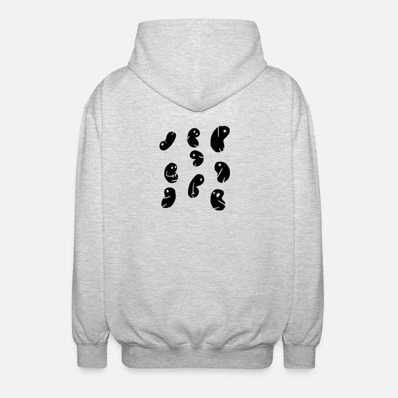 Os - Veste à capuche unisexe - gris clair chiné