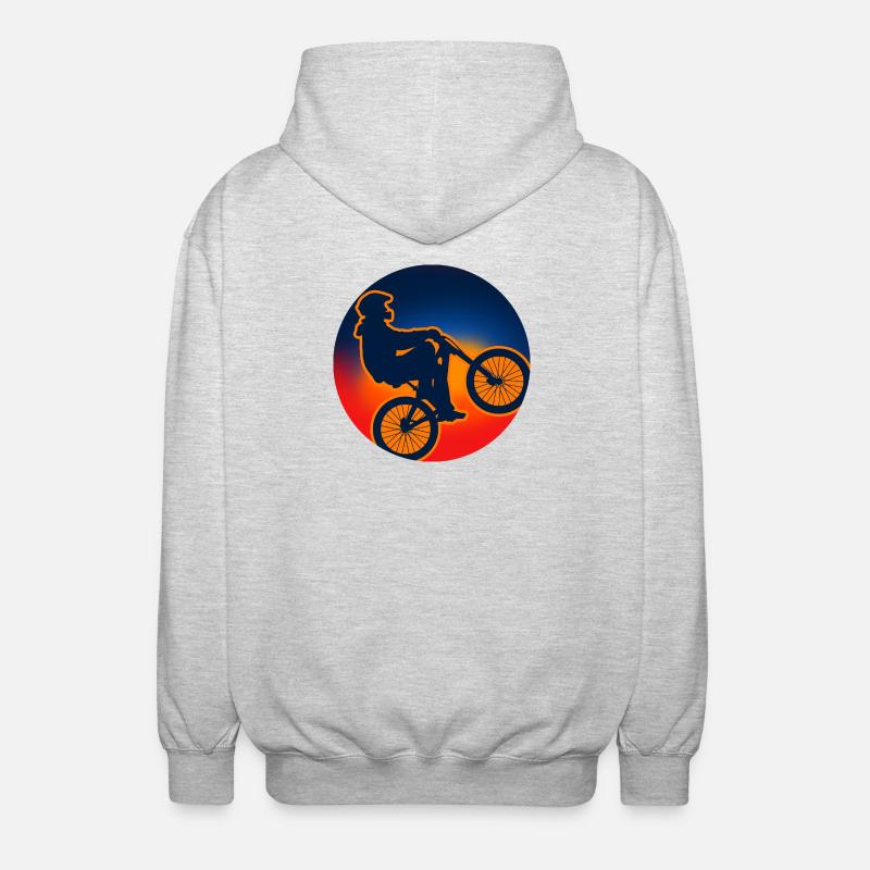 Vélo VTT Cyclisme Cadeau - Veste à capuche unisexe - gris clair chiné