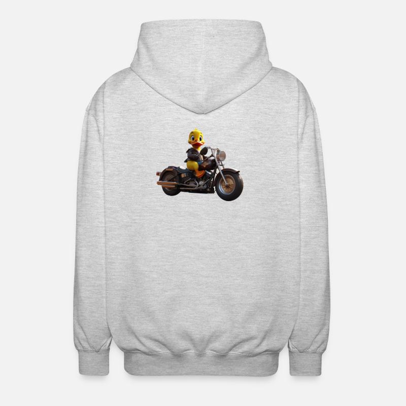 Bick Biker - Veste à capuche unisexe - gris clair chiné