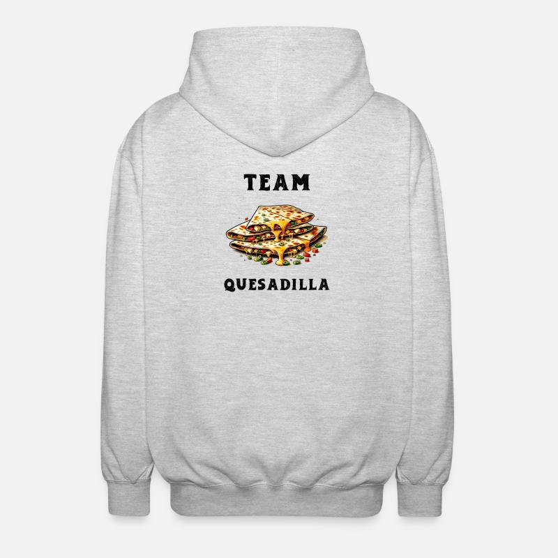 Team Quesadilla Mexiko - Unisex Kapuzenjacke - Hellgrau meliert