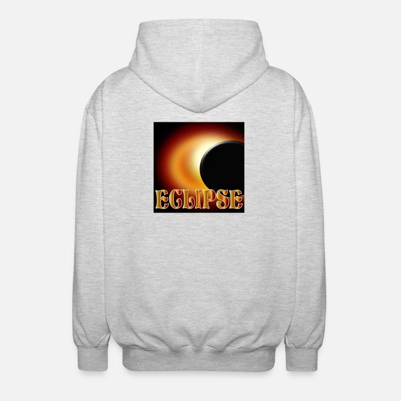 SOLAR ECLIPSE ECLIPSE ASTRONOMY - Unisex Hooded Jacket - light heather grey