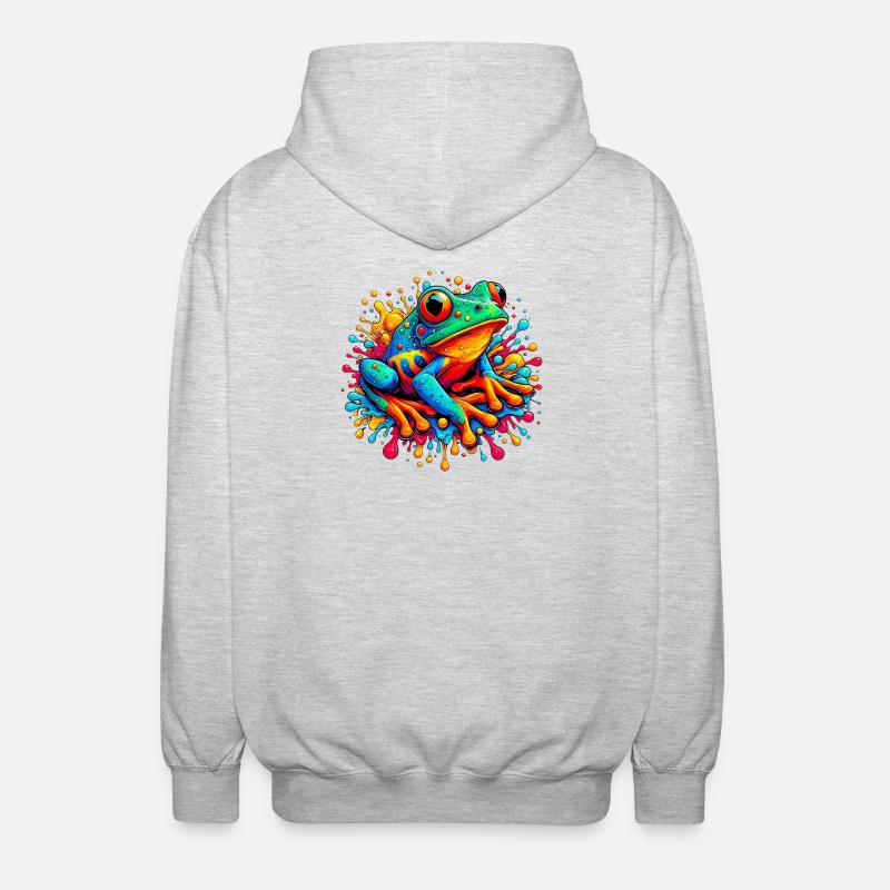 Frog - Unisex Hooded Jacket - light heather grey