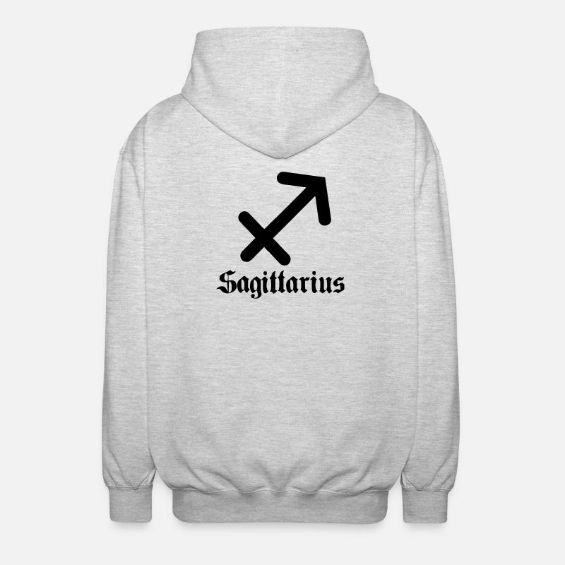 Boogschutter Sagittaire - Veste à capuche unisexe - gris clair chiné