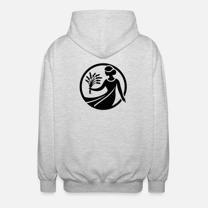 Vierge 2 - Veste à capuche unisexe - gris clair chiné