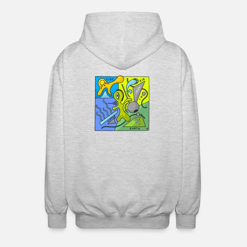 Oven Elements - Unisex Hooded Jacket - light heather grey