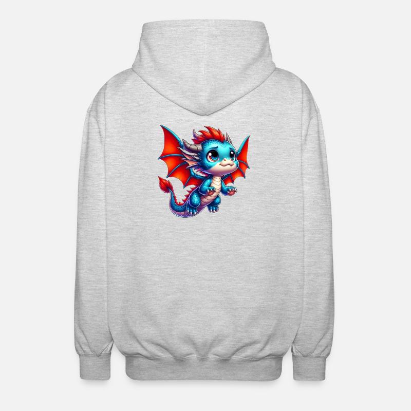 Dragon - Veste à capuche unisexe - gris clair chiné