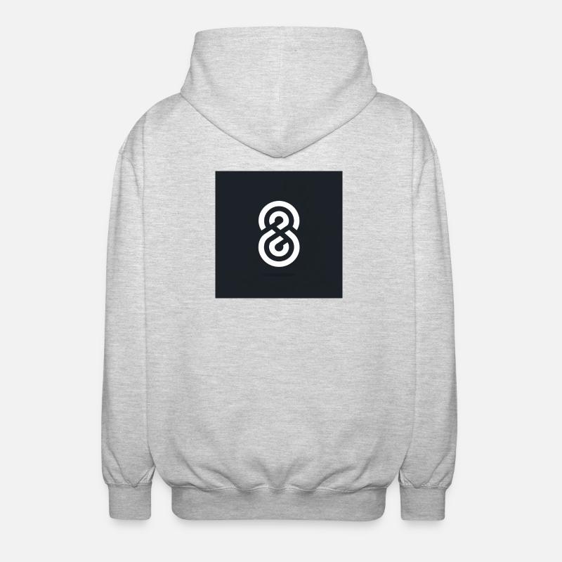 Loggo - Unisex Kapuzenjacke - Hellgrau meliert