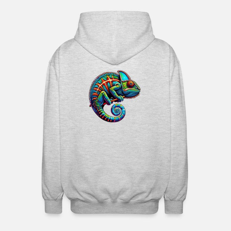 Caméléon - Veste à capuche unisexe - gris clair chiné