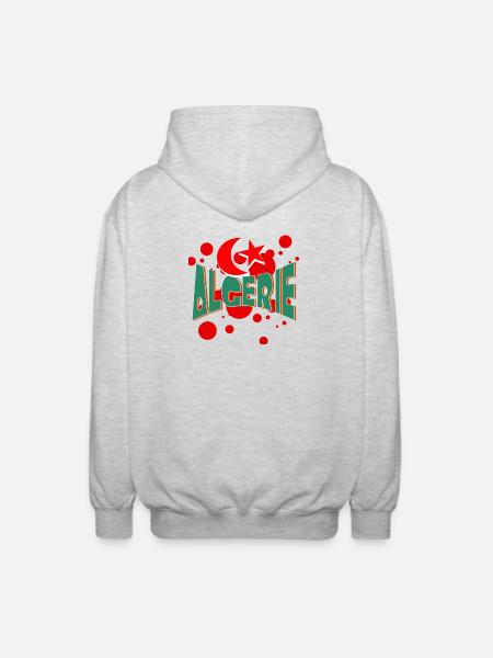 algerie 120 - Veste à capuche unisexe - gris clair chiné