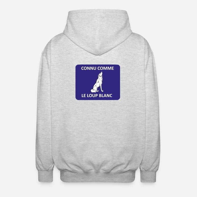 Connu comme le loup blanc - Veste à capuche unisexe - gris clair chiné