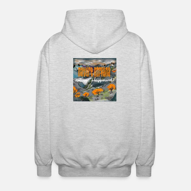 LE NIRVANA DE LA NATURE - Veste à capuche unisexe - gris clair chiné