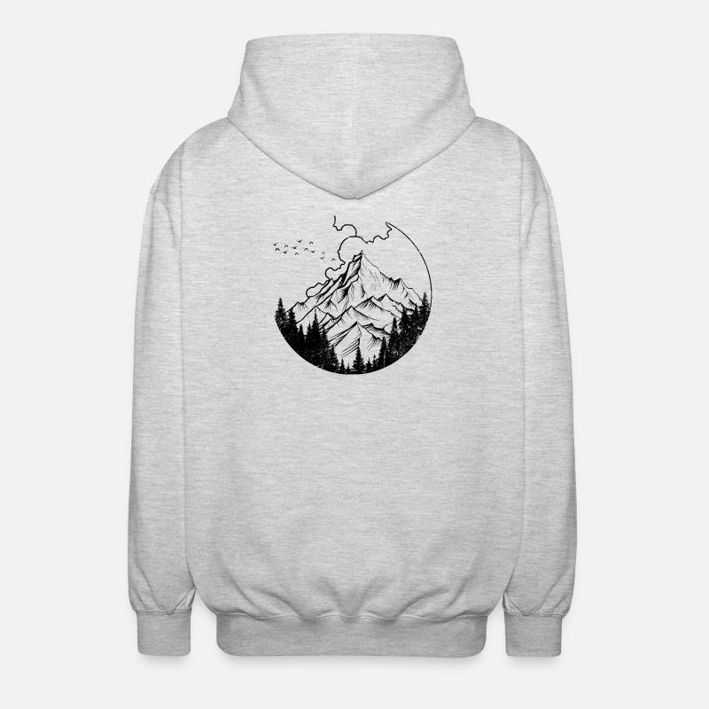 InputRequiredDesignPreview - Unisex Kapuzenjacke - Hellgrau meliert