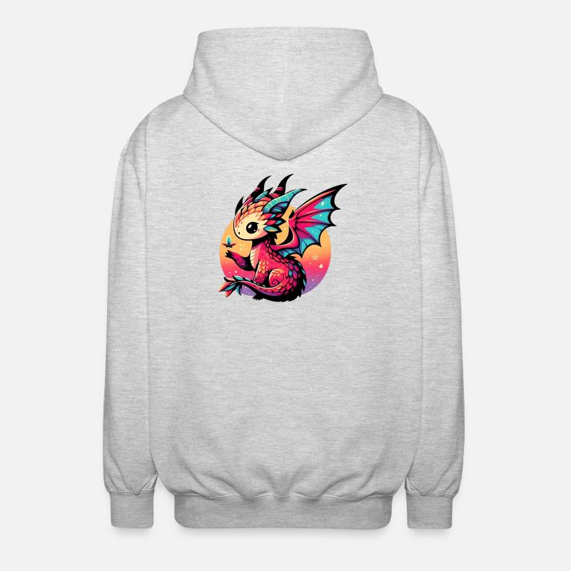 Dragon - Veste à capuche unisexe - gris clair chiné