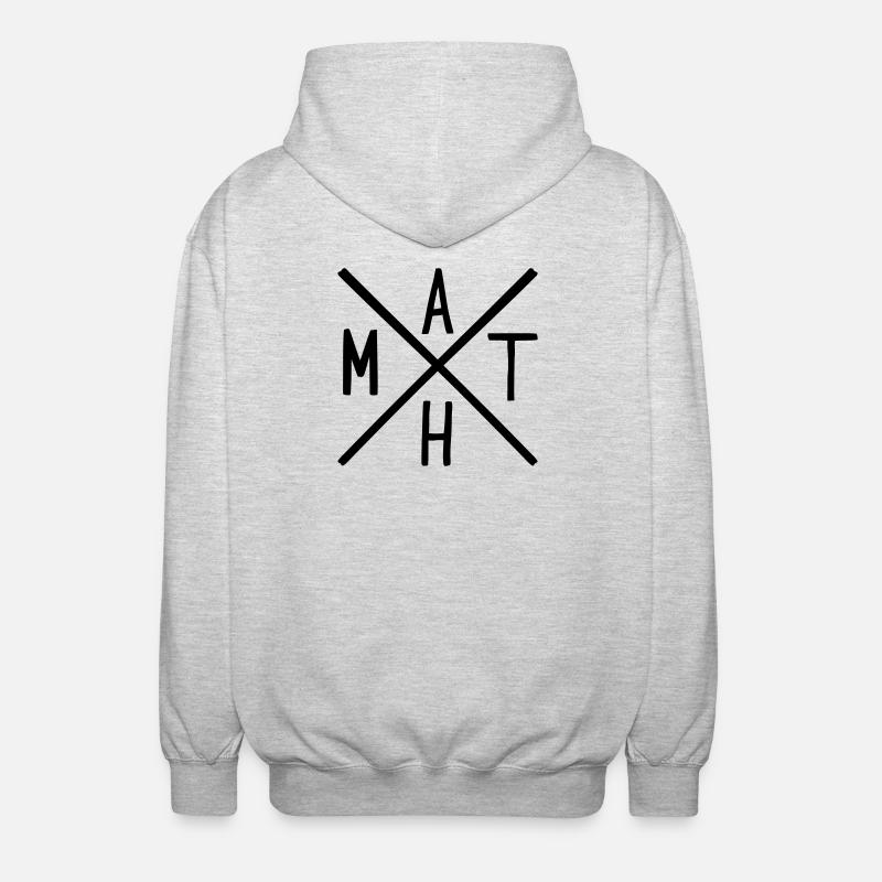 Mathématiques - Veste à capuche unisexe - gris clair chiné