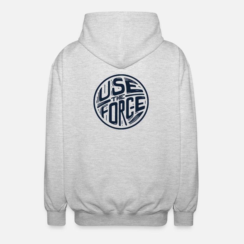 Nutze die Kraft 2 - Unisex Kapuzenjacke - Hellgrau meliert