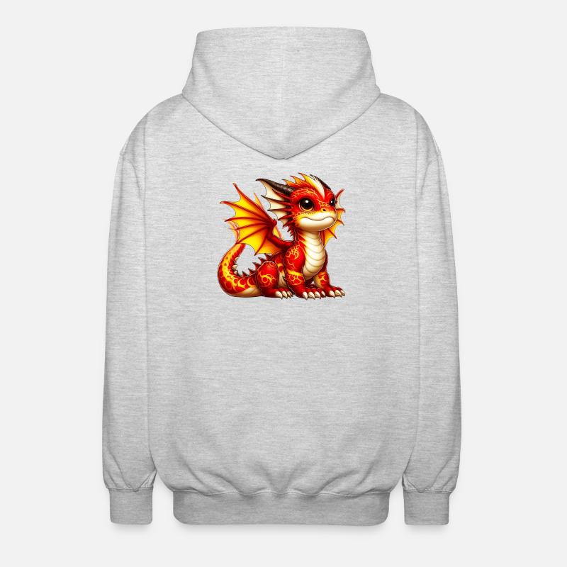 Dragon - Veste à capuche unisexe - gris clair chiné