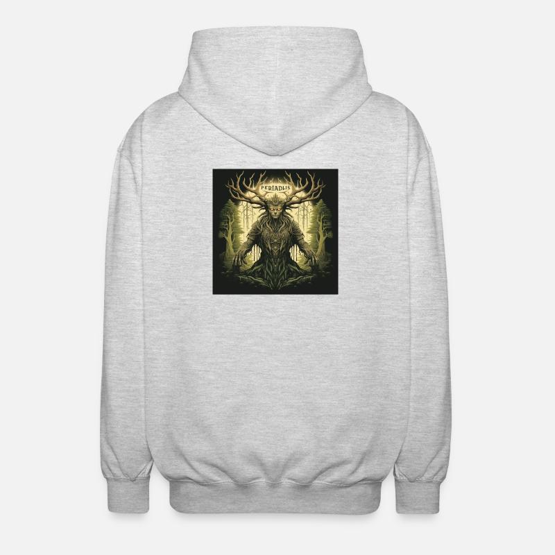 Pediadis Waldgeist - Unisex Kapuzenjacke - Hellgrau meliert