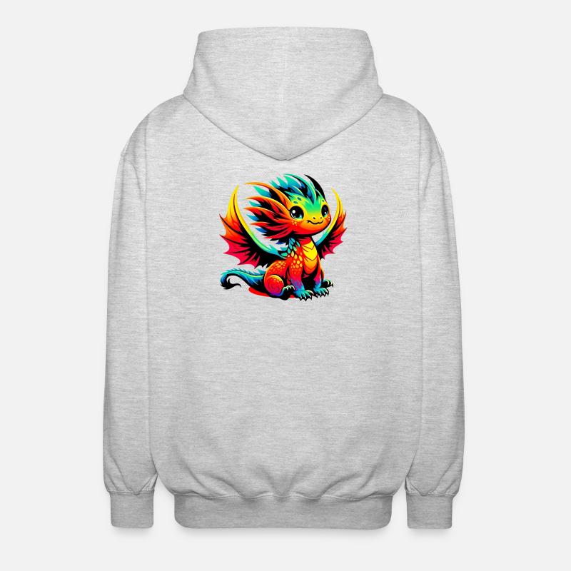 Dragon - Unisex Hooded Jacket - light heather grey