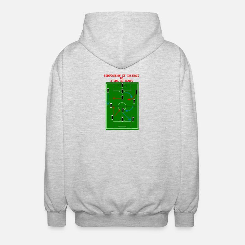 3rd Half - Unisex Hooded Jacket - light heather grey