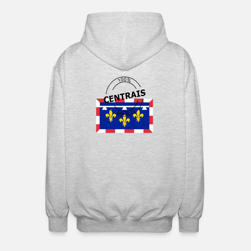Zentris - Unisex Kapuzenjacke - Hellgrau meliert