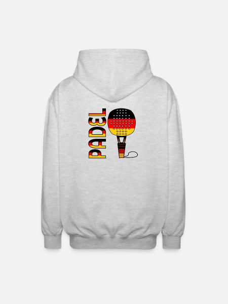GERMAN PADEL TENNIS GERMANY - Unisex Hooded Jacket - light heather grey