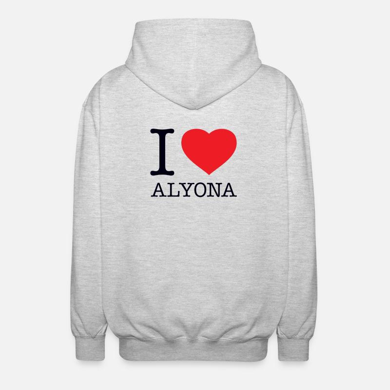 J’ADORE ALYONA - Veste à capuche unisexe - gris clair chiné