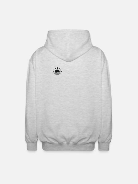 Burger - Unisex Kapuzenjacke - Hellgrau meliert