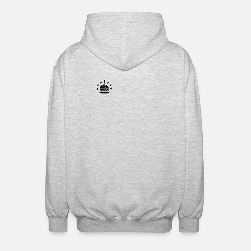 Burger - Unisex Kapuzenjacke - Hellgrau meliert