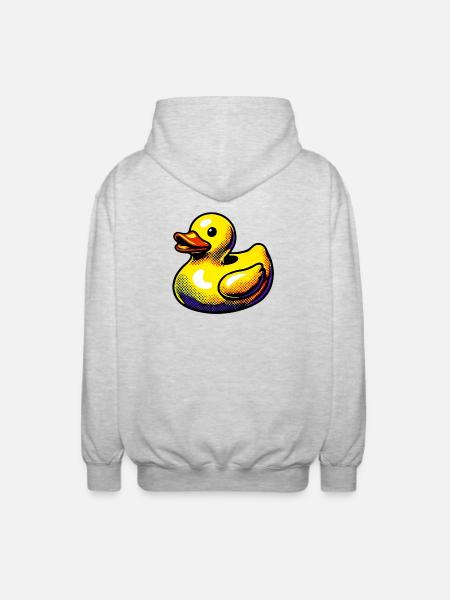 Duckling Duck Duck Duck - Unisex Hooded Jacket - light heather grey