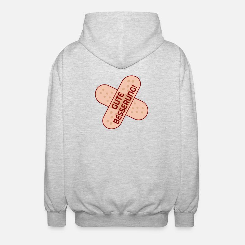 GUTE BESSERUNG PFLASTER - Unisex Kapuzenjacke - Hellgrau meliert